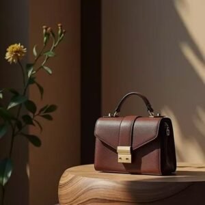 Brown Classic Mini Top Handle Bag