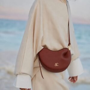 Crescent Brown Crossbody Bag