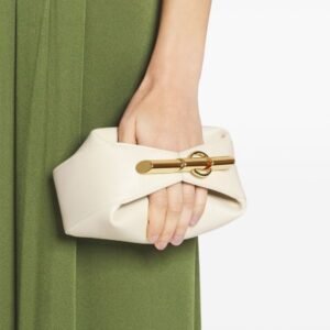 Twisted Bar Detail Clutch Purse
